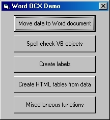Word OCX Screenshot